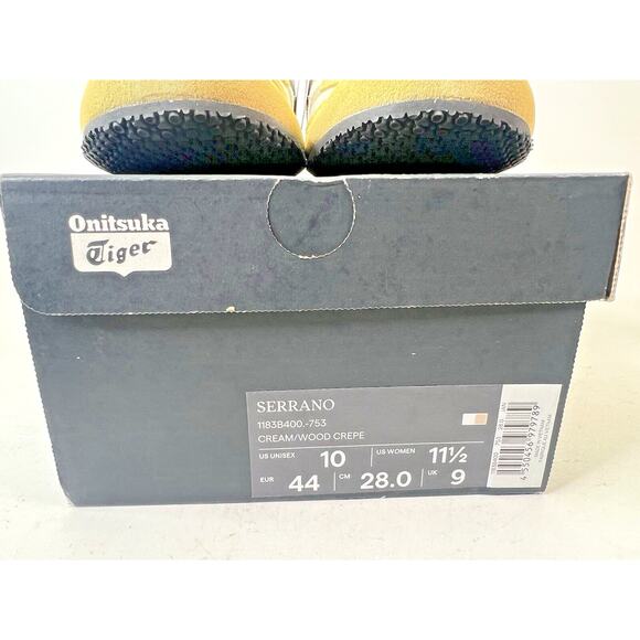 Onitsuka Tiger SERRANO 1183B400 753 CREAM WOOD CREPE Unisex Shoes‎ M10 / W11.5 - Picture 10 of 10